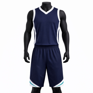 Custom 100% Polyester Basketball Uniform Quick Dry Breathable Team Jersey Shorts Set Wholesale Basketball Uniform - Product Image 1