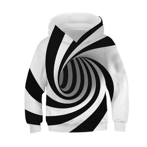 Sudadera con Capucha para Niños, Diseño 3D en Blanco y Negro, Transpirable, Ropa de Invierno para Hombre, Sudadera Informal de Manga Larga, MOQ Bajo - Product Image 5