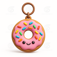 Porte-clés en silicone 3D personnalisés, écologiques, sur le thème de l'anime |   Promotions personnalisées de formes créatives, impression numérique sans nickel