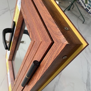Shalumi High Quality Wood-look Aluminum Extruded Profile for Door - Product Image 6