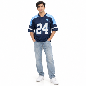 Jersey Personalizado de Fútbol Americano con Nombre, Número y Logotipo del Equipo para Eventos en Estadios, Unisex para Ropa Deportiva a la Moda - Product Image 2