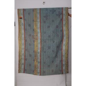 Couvre-lit réversible 100% coton Kantha fait à la main patchwork de tissu indien ensembles de literie pour la maison et l'hôtel 15" - Product Image 1