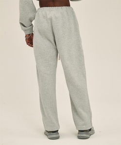 Custom 2026 Autumn/Winter Men's 350g Heavyweight Solid Color Long <b>Trousers</b> - Straight Cut, Fleece Lined, Loose - Product Image 6