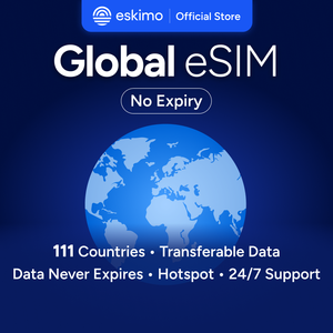 eSIM ดิจิทัลทั่วโลก (ไม่ต้องใช้ซิมการ์ดแบบกายภาพ) ไม่มีวันหมดอายุข้อมูล ข้อมูลทั่วโลก - 1GB สำหรับการเชื่อมต่อข้อมูลมือถือระหว่างการเดินทาง - Product Image 1