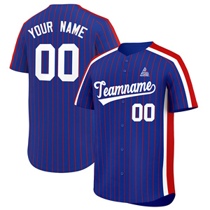 Camiseta de Béisbol Personalizada con Rayas Verdes para Hombre, Uniforme de Equipo, Transpirable, de Algodón Orgánico Antibacteriano, con Cuello Abotonado - Product Image 2