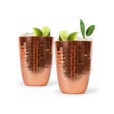 Gobelet en verre de style café en cuivre pour servir les boissons, tasse à eau ayurvédique, vaisselle métallique, fournisseur d'exportation - Product Image 5