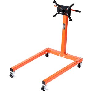 Support de moteur rotatif 1300 Lbs (3/5 tonne) avec tête réglable à 360 degrés, chariot de levage de moteur en fonte, outil de réparation automobile 4 Ca - Product Image 1