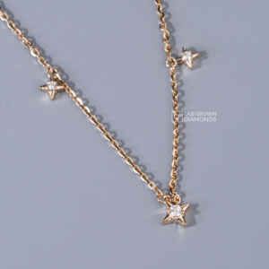 Colgante de Lujo de Plata S925 con Moissanita Redonda de Corte Brillante para Mujer, Calidad VS EF, Siete Piedras, Regalo de Aniversario de Bodas - Product Image 5