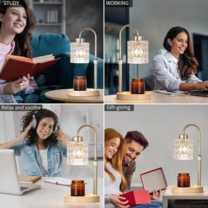 Scaldacera Elettrico Dorato per Cera Profumata, Decorazione Casa con Dimmer e Timer, Regalo per la Festa della Mamma/Compleanno/Natale - Product Image 5