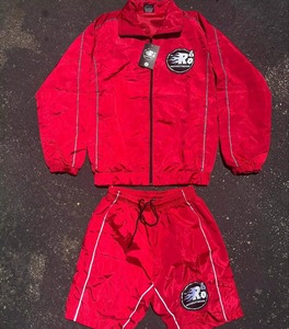 Ensemble coupe-vent et short personnalisé de haute qualité pour homme, ensemble short coupe-vent d'été unisexe, ensemble short en nylon bicolore - Product Image 2