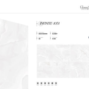 Carreaux de porcelaine brillants effet pierre de luxe 800x1600 1200x1800 750x1500mm, grandes dalles pour décoration intérieure haut de gamme - Product Image 1