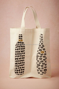 Custom Cotton Tote Bag Reusable Eco Friendly Shopping Bag Long Handle Zipper Closure - Product Image 2