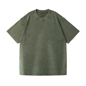 T-shirt en denim uni 100% coton, imprimé DTG/DTF, coupe classique pour homme, taille plus, style vintage personnalisé - Product Image 5