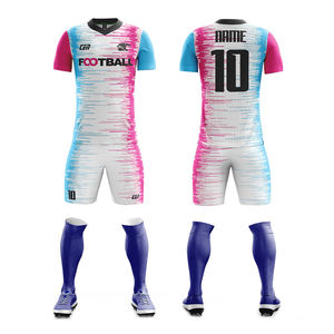 Conjunto de Camiseta de Fútbol Unisex Personalizada CGT, Manga Corta, Cuello Redondo, Sublimada, Absorbe la Humedad, 100% Poliéster, Color Degradado, para Adultos - Product Image 1