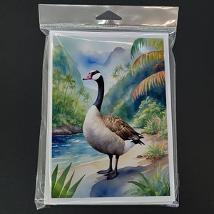Hawaii Hawaiian Goose A7 Tarjetas de felicitación Paquete de 8 caprichosas tarjetas de notas en blanco con sobres Tamaño 5x7 - Product Image 3