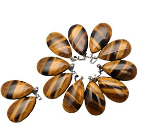 Colgante de Lágrima al por Mayor, Cristal Natural, Cuarzo Curativo, Gema Pulida Hecha a Mano, Joyería DIY para Collares a Granel - Product Image 3