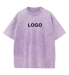 T-shirt Homme Streetwear à Prix Raisonnables, Effet Délavé à l'Acide, Logo Entièrement Personnalisable, T-shirt Homme Effet Délavé à l'Acide en Vente - Product Image 1