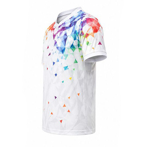 Maillot de football respirant 100 % polyester de haute qualité, prix d'usine, dernier design personnalisable pour hommes - Product Image 3
