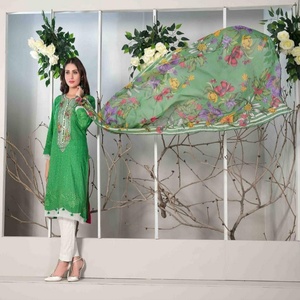 Tawakkal Volume Eashal Costume de pelouse en viscose brodé 3 pièces Beaux modèles Tenue de soirée décontractée Salwar Kameez Usage quotidien - Product Image 2