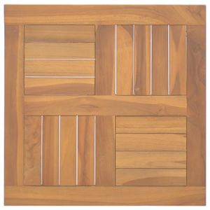 Tavolo in legno massello Teak 19.7 quadrato "x 19.7" x 1 "pollici - Product Image 1