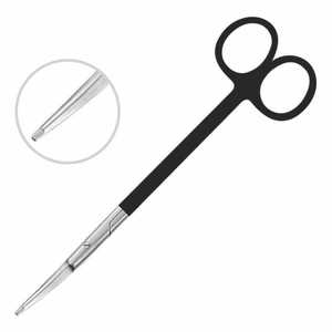 Tijeras Quirúrgicas Kaye Facelift Supercut (Negras) 5.75" (14.5cm) de Acero Inoxidable Curvas Manuales Clase I para Hospital - Product Image 4