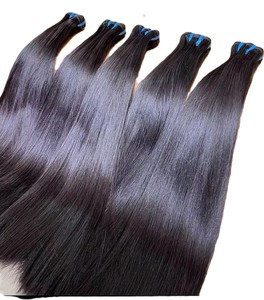 Paquete de Cabello Liso Indio Natural de 34 Pulgadas, Extra Largo, Negro Natural, Cabello Humano de Una Sola Capa para Extensiones - Product Image 1