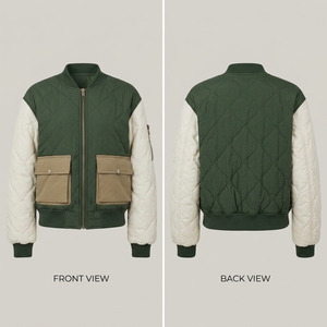 <b>Women</b> Bomber <b>Jacket</b> High Quality <b>Women</b> Bomber <b>Jacket</b> Lightweight Casual Fashion Outerwear Smooth Polyester Fabric <b>Zip</b> <b>Up</b> Design - Product Image 6