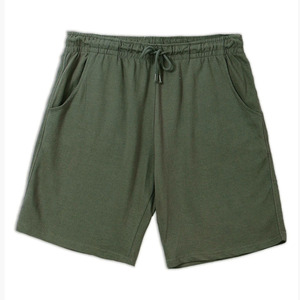 Shorts Solides Écologiques pour Hommes, Légers, Design Polyvalent avec Ceinture Élastique, Shorts Imprimés Personnalisables - Product Image 1