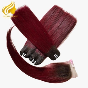 Cabello barato de doble estiramiento para cliente nigeriano, extensión humana 100% sin procesar, cutícula, resaltado liso de hueso Alineación - Product Image 6