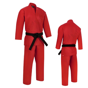 Uniforme de Taekwondo Personalizado OEM con Cuello en V, Elástico en la Parte Delantera, Unisex, de Algodón y Poliéster, Dobok para Entrenamiento y Competencia - Product Image 4