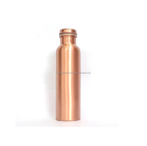 Bouteille d'eau en cuivre artisanale de qualité pour une consommation sûre avec emballage personnalisé d'Inde - Product Image 6