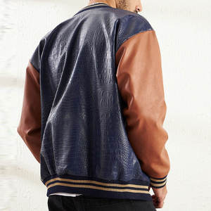 Veste en cuir à capuche pour homme, motif dessin animé, patchwork, haute qualité, personnalisable, style urbain, vente en gros, fabricant pakistanais - Product Image 3