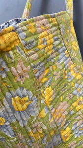 Sac fourre-tout matelassé léger style bohème couleur unie grande capacité en coton pour femme toutes saisons - Product Image 3