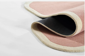 Tapis en laine tufté à la main rose, adapté aux animaux domestiques, écologique, pour chambre à coucher, salon, décoration, hôtel, bureau - Product Image 6