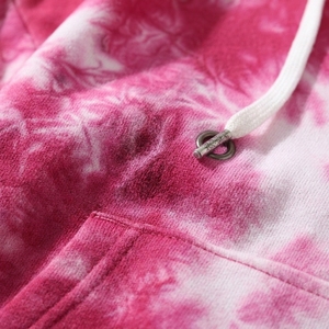 Sudadera con capucha de alta calidad, estilo tie-dye, de algodón y poliéster, al por mayor. - Product Image 5