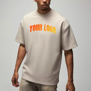 Custom Logo Oversized 100% Cotton Men's T-Shirt <b>Acid</b> Wash Hip Hop Breathable Quick Dry <b>Drop</b> Shoulder Eco-Friendly T Shirt - Product Image 4