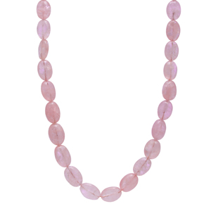 Collier Classique en Morganite Naturelle, Argent Sterling 925, Bijoux Artisanaux en Pierres Précieuses pour Femme, 15,5 Pouces, Design Tendance et Élégant - Product Image 1