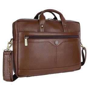 Sacoche de luxe en cuir véritable noir pour homme, sac messager professionnel, sacoche pour ordinateur portable imperméable en cuir texturé, vente en gros - Product Image 2