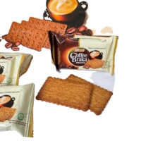 Biscuits croustillants au café 360g, saveur riche, faible en sel et en matières grasses, en vrac, ODM OEM, fabricant vietnamien