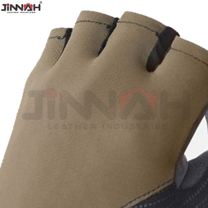 Gants de cyclisme en cuir et néoprène lavables, demi-doigts, couleur personnalisable, haute qualité, prix de gros, nouvelles arrivées - Product Image 6