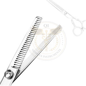 Tijeras de Peluquería Profesionales para Corte de Cabello en Casa, Kit de Tijeras de Entresacar para Barbería/Salón con Peine y Estuche para Hombres/Mujeres (Plateado) - Product Image 4