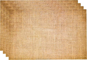 Manteles individuales rectangulares de papel estampado de yute de 11" x 17" con revestimiento rústico, estilo vintage campestre, para decoración de mesa y fiestas. - Product Image 3