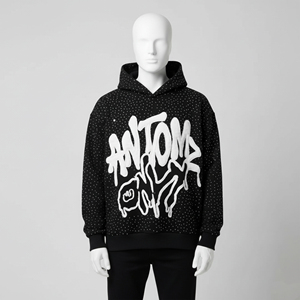 Mens Hoodies Pullover Oversized Hoodie Wash Plush Cotton Hooded Sweatshirt Vintage Heavyweight Hoodie Men Streetwear - Product Image 3