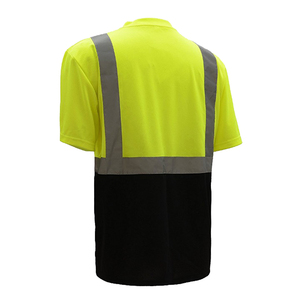 Wholesale Men's Reflective Windproof Polyester Shirt ANSI/ISEA 107 Certified High Visibility Workwear Breathable Quick Dry - Product Image 3