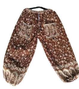 Pantalones de lana de nuevo diseño para hombres y mujeres, ropa de invierno con cierre de cintura elástica, cintura baja, exportación mundial desde la India - Product Image 1
