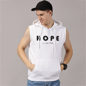 Sudadera sin Mangas para Hombre, Estilo Casual, Poliéster/Algodón, con Bolsillo Canguro, Corte Cómodo y Relajado - Product Image 1