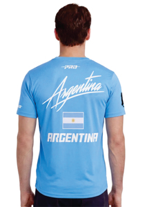 Camiseta Azul de la Selección Argentina, Manga Corta, Algodón, Informal, Unisex, Cuello Redondo, Corte Regular, Transpirable, Secado Rápido, 240g - Product Image 5