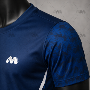 Ensemble de maillot de football bleu à séchage rapide, léger, respirant, kit de football à manches courtes, uniforme d'équipe pour adulte - Product Image 5