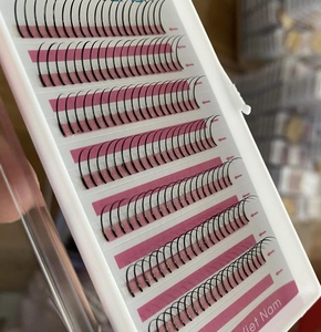 ขนตาปลอมมิงค์พรีเมียมขายส่ง คุณภาพสูง ขนตาแบบวอลลุ่ม ขนตาแบบสไปค์ 12/16 แถว สีดำด้าน ขนสังเคราะห์ PBT ของเกาหลี - Product Image 2