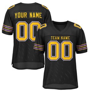 Maillot de football américain unisexe personnalisé SANGLA SPORTS, col en V, coupe ample, manches courtes, respirant, séchage rapide, antibactérien, 100% coton - Product Image 2